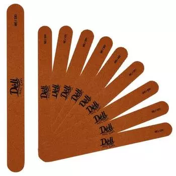 Пилка Deli Beauty Pro Wood, разноцветная, 10 шт.