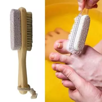Пилка для ног многофункциональная двухсторонняя мягкая щетина для педикюра ног сухая жесткая омертвевшая кожа щетка для взрослых