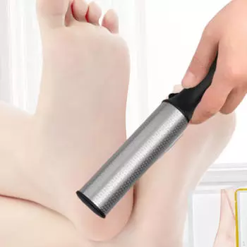 Пилка для ног, средство для удаления мозолей, рашпиль для ног, профессиональный изогнутый уход, нержавеющая сталь, скруббер чёрный