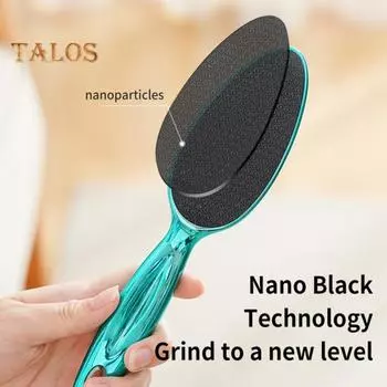 Пилка для ног Veins Grain Foot Grinder с эргономичной ручкой из наностекла, скраб для ног для легкого удаления мозолей, удаления огрубевшей кожи и мертвых клеток синий