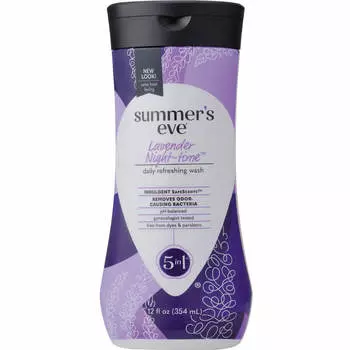 Pillbox Summer s Eve Lavender Night Time Wash 354 мл Очищающее средство для деликатных зон Чистящие средства После замачивания очищаемой области в воде или теплой воде