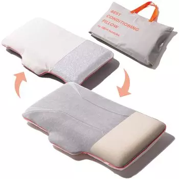 Pillow Bescon Pillow 40 x 64 cm Low 5 cm Reversible pillow with silicone x 3D core The ultimate sleep white [Jibun Original] (purple feel) (high