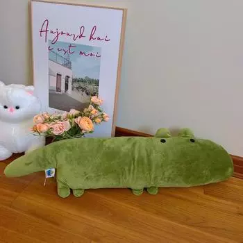Pillow Pink Pig Dog Plush Doll Bedroom Bedside Cushion Sleeping Doll Sofa Long Pillow Birthday Gift Crocodile 1