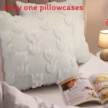 Pillowcase Bowknot Plush Office Sofa Headboard Pillow Cushion Pillowcase Waist