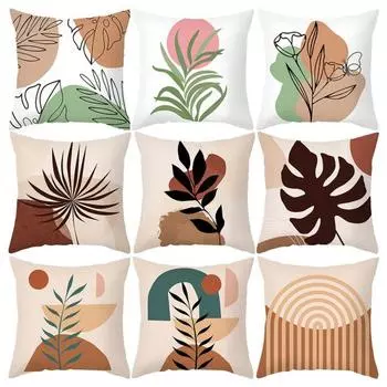 Наволочка Chic No-pillowing Polyester Peach Skin Наволочка для подушки Abstract Series Square Наволочка для подушки Хозяйственные товары A