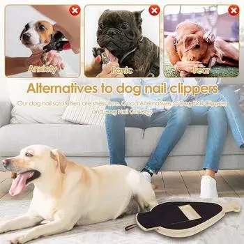 Пилочка для ногтей для собак Квадратная пилочка для ногтей Когтеточка для дерева Шлифовальная машина для собак Когтеточка для ногтей Доска для ногтей для собак Наждачная бумага Когтеточка