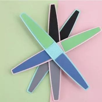 Пилочка для ногтей, двусторонняя, многоразовая ручка, удобный, сверхлегкий, широкий, экономичный материал для ногтей из полипропилена