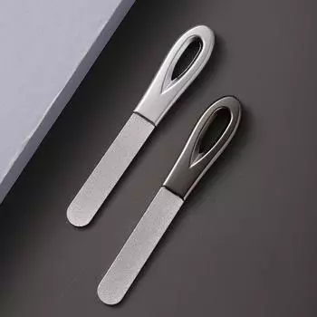 Пилочка для ногтей из нержавеющей стали, шлифовальная полоска, специальная шлифовальная полоска для дизайна ногтей 9.2*1cm чёрный