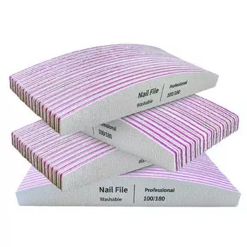 Пилочка для ногтей от 100 до 180 профессиональных инструментов, наждачная бумага для маникюра, известь 240, наждачная бумага, пилочки для полировки геля для ногтей, набор буферов для полировки CN