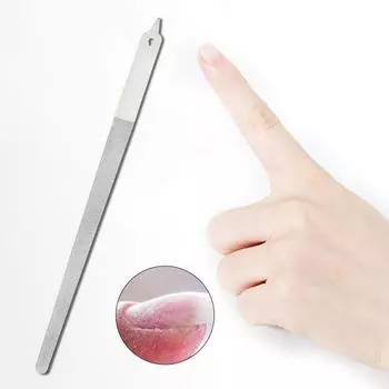 Пилочки для шлифовки ногтей, многофункциональные, твердые, безвредные, универсальные, прочные, двухсторонние буферы из нержавеющей стали для салона серебряный