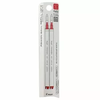 Pilot Ballpoint Pen Refill Friction Ball Knock Zone 0.7 Red 2 Pieces LFBKRF50F2R