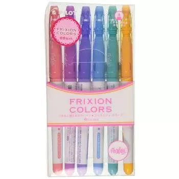 Pilot Color Pen Frixion Colors SFC-60M-6C2 6 colors