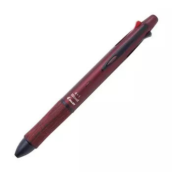 Pilot Composite Writing Instrument WOOD Four Plus One Wood BO Bordeaux 4+1