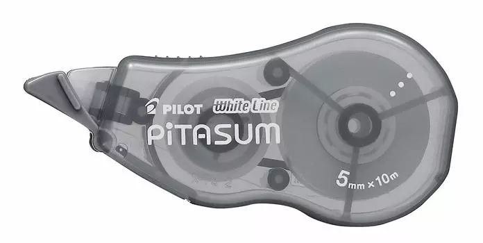 Pilot Correction Tape White Line Pittasm 5mm x 10m roll ECTE-20PS (Smoky Black)