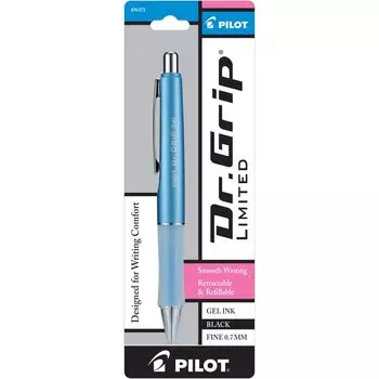 Pilot Doctor Grip Grip Gel шариковая ручка с гелем Limited Black Blue Dr. 0.7mm (хорошо) (Ледяная бочка/Светло-голубой)