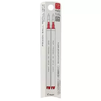 Pilot Friction Ball Knock Zone Refill Red 2 Pieces x 3 Pack 0.5mm LFBKRF50EF-2R