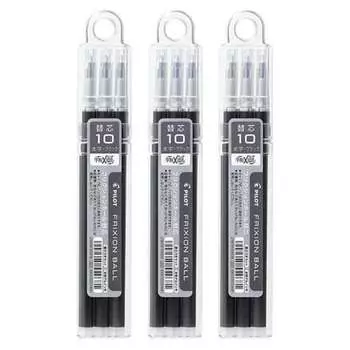 Pilot friction ball refill 1.0mm black LFBKRF30M3B 3 pieces x 3 pack set