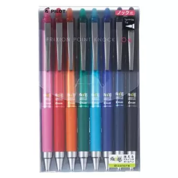 Pilot Friction Point Knock 04 8 Color Set