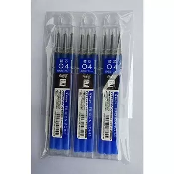 Pilot Friction Point Knock 04 Special Refill 3 Pieces Blue LFPKRF30S43L x 3 Set of 3
