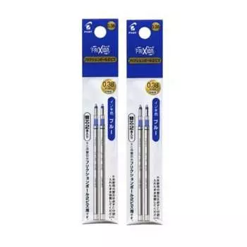 Pilot Frixion Ball 2 Biz сменный блок (сверхтонкие) 0,38 мм Синий набор из 2 шт LFTRF40UF-2L 2 упаковки всего 4 шт