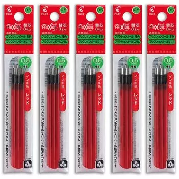 Pilot Frixion Ball Slim Другие цветные стержни красные LFBTRF30EF3R 3 шт. x 5 шт. в упаковке 0,5 мм