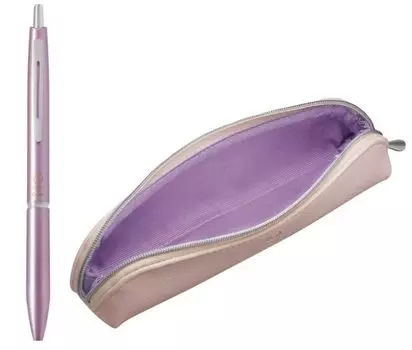 Pilot Illumily Excel Collaboration Pen Case and Ballpoint Pen Breve Mauve