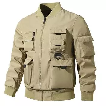 Pilot Jacket Men s American Tooling Military Baseball Uniform Multi-pocket Jacket Functional Jacket Combat S