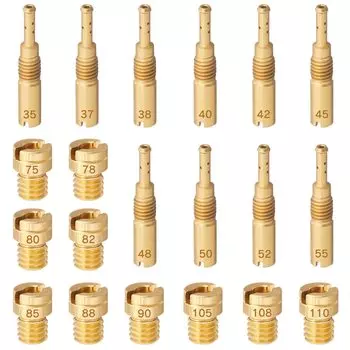 Pilot Jet Keihin Jetsetmoto для APE Main Jet Keihin Round Small 20 Pieces Main Jet Set Pilot Jet Set Carburetor Setting Main Jet Set Ape Motard