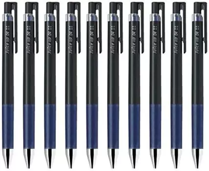 Pilot Juice Up 04 Retractable Gel Ink Ultra Fine Blue Black Value Set of 10 Pen, Point, 0.4mm Ink, синий