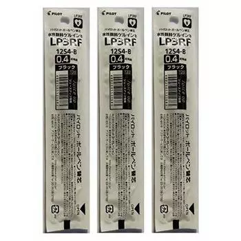 Pilot Juice Up Gel Ink Ballpoint Pen Refill 0.4mm LP3RF12S4B Set of 3 Black