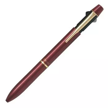 Pilot Mechanical Pencil Ballpoint Pen Fine Point Black Red Acro Drive Deep Red + 0.7mm 2+1 (BKHD-250R-DR)