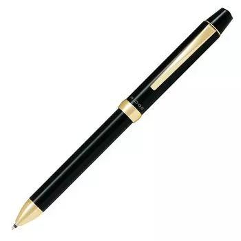 Pilot Multifunctional Writing Instrument Ridge 3 Color Ball Sharp Gloss Black 3+1 0.7mm Black/Red/Blue+0.5mm BTHRT5SR-GLB