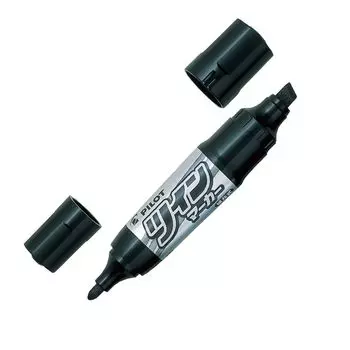 Pilot pen двойной маркер черный 10 шт MFN150FB10B на масляной основе тонкий/жирный чёрный