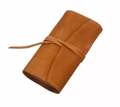 Pilot Pensemble Roll Pencil Case with 5 Brown Zipper, Pieces, PSRF5-01-BN