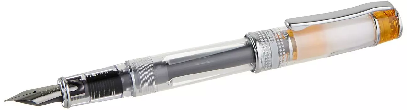 Pilot Prera Fine Nib Transparent Orange Body Fountain Pen Iro-Ai (FPRN-350R-TOF)