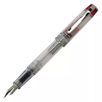 Pilot Prera Fine Nib Transparent Red Body Fountain Pen Iro-Ai (FPRN-350R-TRF)