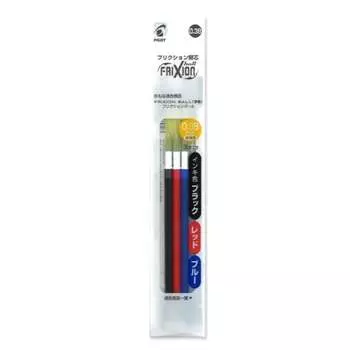 Pilot Refill Frixion Ballpoint Pen 0.38mm 3 Color Set LFBTRF30UF3C Body Size: 145x13.8mm/14.6g