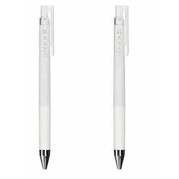 Pilot [Set of 2] Gel Ink Ballpoint Pen Juice Up Knock Type 0.4mm Pastel Color [White] LJP-20