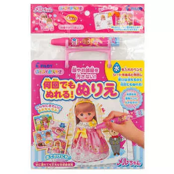 Пилотные чернила (ПИЛОТНЫЕ ЧЕРНИЛА) Простой рисунок, вы можете раскрашивать его столько раз, сколько захотите! Раскраска Мел-чан 18 месяцев и старше 1823071