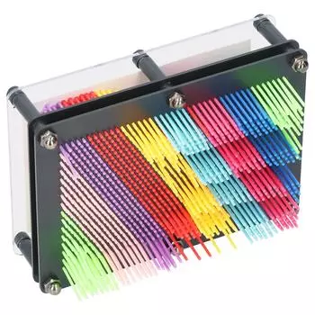 Pin Art игрушка 3D пластиковая доска ручная печать модель клонирование красочный изменяемый детский креативный подарок