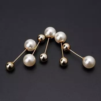 Pin Jewelry Fixed Pin Pants Clip Tightening Waistband Pin Women Brooch Pearl Brooch Shawl Clip 33mm-B