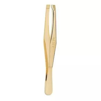 Пинцет Beter с позолоченным прямым кончиком