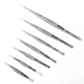 Пинцет длиной 12,5-18 см, прецизионный пинцет из нержавеющей стали, инструмент для поваров, готовящий барбекю 12.5cm