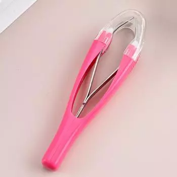 Пинцет для бровей, автоматический, выдвижной, для удаления волос на лице и бороды, нержавеющая сталь, антикоррозийный, для красоты, инструмент для макияжа