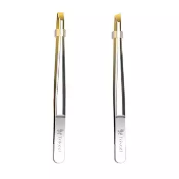 Пинцет для бровей Hair Beauty Тонкие волоски Puller Нержавеющая сталь Скошенные зажимы для бровей Удаление волос Пинцеты для удаления макияжа Инструменты