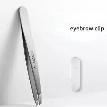 Пинцет для бровей из нержавеющей стали, наклонные зажимы для бровей, инструменты для удаления волос, инструменты для макияжа, наращивание ресниц, нанесение двойного века 1pc