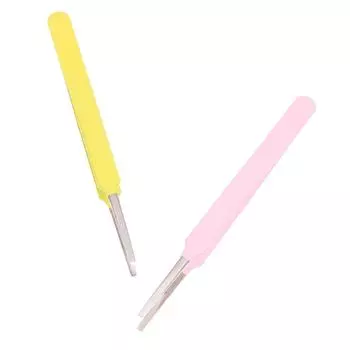 Пинцет для бровей с плоской головкой Инструмент для удаления тонких волосков из нержавеющей стали Зажимы для бровей Пинцет для удаления волос Инструмент для макияжа бежевый