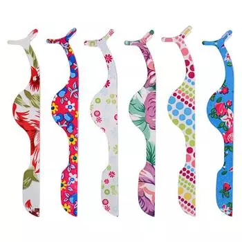 Пинцет для накладных ресниц, красота, художник по наращиванию ресниц, зажим для ресниц, цветной зажим с золотым пером дельфина, высокоточный инструмент для зажима цветов