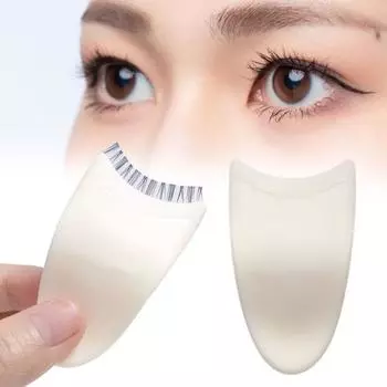 Пинцет для накладных ресниц, маленький компактный инструмент для макияжа глаз, безопасный пинцет для ресниц, для идеально подкрученных ресниц A бежевый