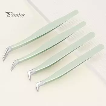 Пинцет для ресниц из нержавеющей стали 3D точный зажим для наращивания ресниц расходные материалы инструмент эффективный пинцет для ресниц для точного нанесения D